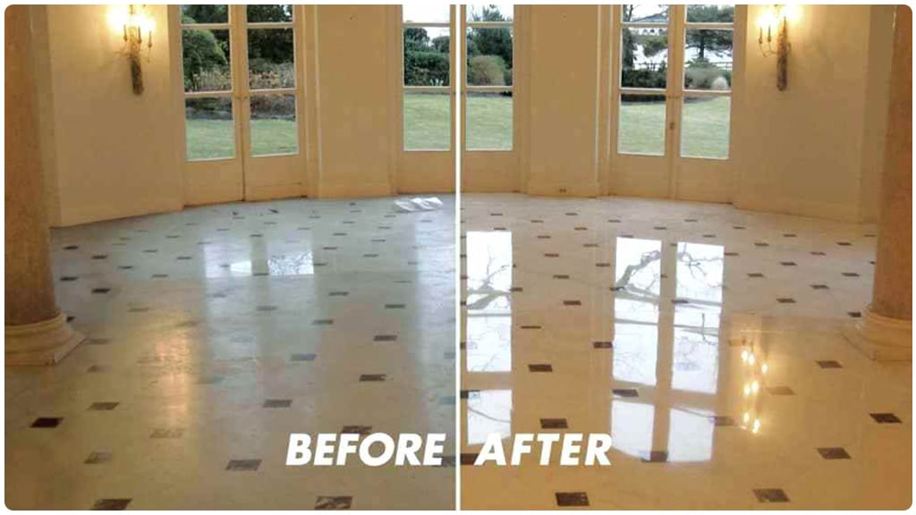 Hard Floor Polishing Crystallization in Dubai